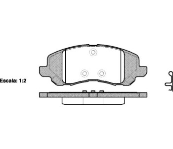Комплект спирачни накладки ROADHOUSE за MITSUBISHI ASX (GA_W_) от 2010 до 2018