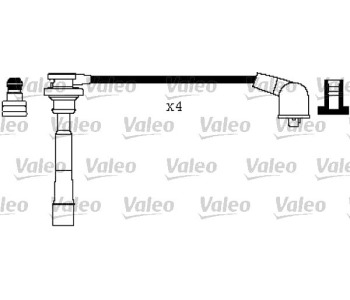 Комплект запалителни кабели VALEO за MITSUBISHI GALANT VI (E3_A) хечбек от 1988 до 1992