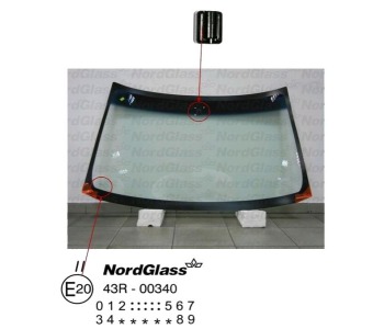 Челно стъкло NordGlass за MITSUBISHI CARISMA (DA_) седан от 1999 до 2004