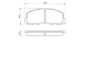 Комплект спирачни накладки BOSCH за MITSUBISHI GALANT VI (E3_A) хечбек от 1988 до 1992