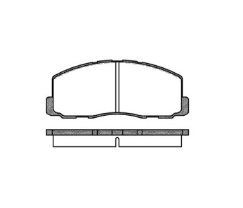 Комплект спирачни накладки ROADHOUSE за MITSUBISHI COLT II (C1_A) от 1982 до 1988