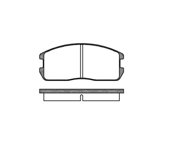 Комплект спирачни накладки ROADHOUSE за MITSUBISHI COLT II (C1_A) от 1982 до 1988
