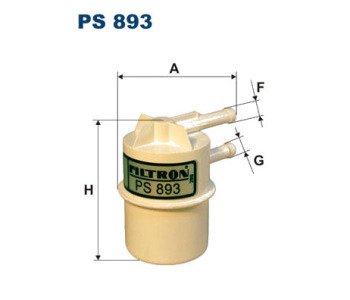 Горивен филтър FILTRON PS 893 за MITSUBISHI GALANT VI (E3_A) хечбек от 1988 до 1992