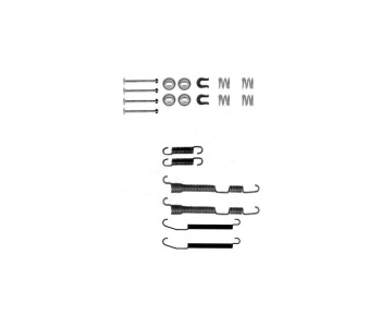 Комплект принадлежности, спирани челюсти FERODO за MITSUBISHI LANCER V (CB_A, CD_A, CE_A) седан от 1991 до 1996