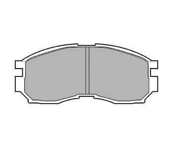 Комплект спирачни накладки DELPHI за MITSUBISHI GALANT VI (E3_A) хечбек от 1988 до 1992