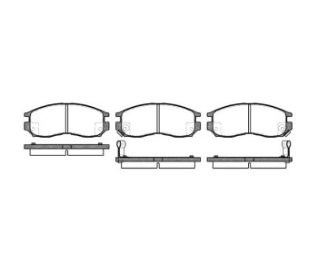 Комплект спирачни накладки ROADHOUSE за MITSUBISHI GALANT VII (E5_A, E7_A, E8_A) хечбек от 1992 до 1996
