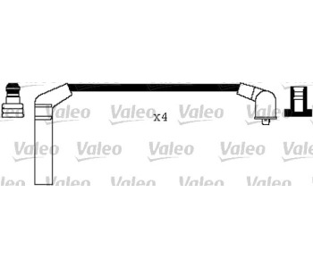 Комплект запалителни кабели VALEO за MITSUBISHI LANCER IV (C6_A, C7_A) хечбек от 1988 до 1994