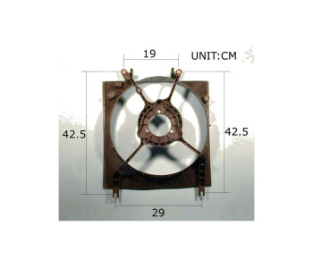 Носеща рамка перки радиатор за MITSUBISHI COLT V (CJ_, CP_) от 1995 до 2003