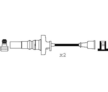 Комплект запалителни кабели VALEO за MITSUBISHI COLT V (CJ_, CP_) от 1995 до 2003