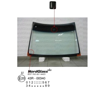 Челно стъкло NordGlass за MITSUBISHI COLT VI (Z3_A, Z2_A) от 2002 до 2012