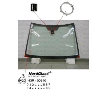 Челно стъкло NordGlass за MITSUBISHI COLT VI (Z3_A, Z2_A) от 2002 до 2012