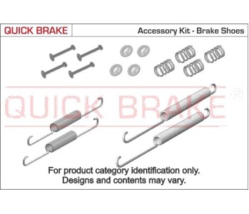 Комплект принадлежности, челюсти за ръчна спирачка QUICK BRAKE за MITSUBISHI GALANT VII (E5_A, E7_A, E8_A) хечбек от 1992 до 1996