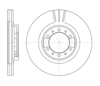 Спирачен диск вентилиран Ø276mm за MITSUBISHI L200 (K7_T, K6_T) от 1996 до 2007