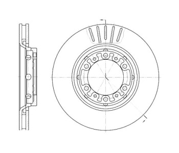 Спирачен диск вентилиран Ø276mm за MITSUBISHI L400 SPACE GEAR (PD_W, PC_W, PA_V, PB_V, PA_W) пътнически от 1994 до 2007