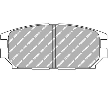 Комплект спирачни накладки FERODO RACING за MITSUBISHI LANCER VII (CS_A, CT_A) седан от 2000 до 2007