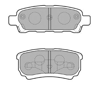 Комплект спирачни накладки DELPHI за MITSUBISHI LANCER VII (CS_A, CT_A) седан от 2000 до 2007