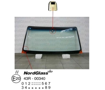 Челно стъкло NordGlass за MITSUBISHI PAJERO III (V7_W, V6_W) от 1999 до 2007