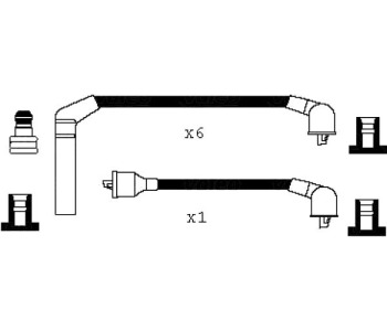 Комплект запалителни кабели VALEO за MITSUBISHI PAJERO II (V3_W, V2_W, V4_W от 1990 до 1999