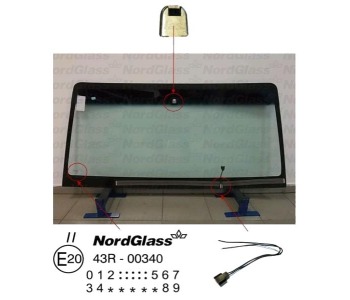 Челно стъкло NordGlass за MITSUBISHI PAJERO III (V7_W, V6_W) от 1999 до 2007