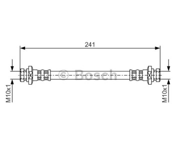 Спирачен маркуч BOSCH за MITSUBISHI COLT II (C1_A) от 1982 до 1988