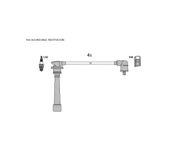 Комплект запалителни кабели STARLINE за HYUNDAI MATRIX (FC) от 2001 до 2010