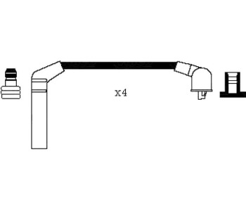 Комплект запалителни кабели VALEO за HYUNDAI ATOS (MX) PRIME от 1999 до 2014