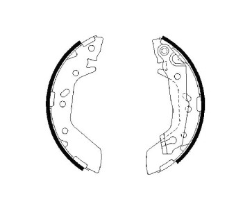 Комплект спирачни челюсти BOSCH за HYUNDAI ACCENT III (MC) хечбек от 2006 до 2010