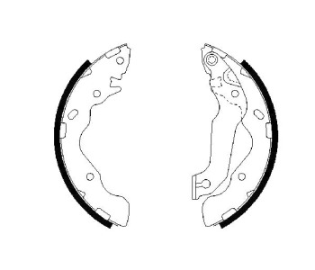 Комплект спирачни челюсти BOSCH за HYUNDAI MATRIX (FC) от 2001 до 2010