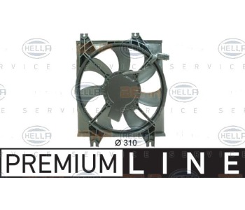 Вентилатор, конденсатор на климатизатора HELLA 8EW 351 034-531 за HYUNDAI ACCENT II (LC) седан от 1999 до 2006