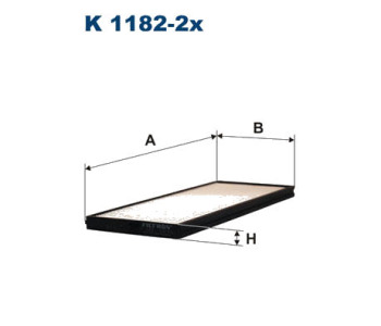 Филтър купе (поленов филтър) FILTRON K 1182-2x за HYUNDAI ACCENT II (LC) седан от 1999 до 2006