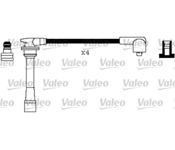 Комплект запалителни кабели VALEO за HYUNDAI MATRIX (FC) от 2001 до 2010