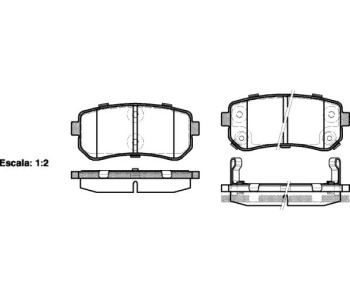 Комплект спирачни накладки ROADHOUSE за HYUNDAI i30 (FD) от 2007 до 2011