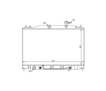 Воден радиатор TOP QUALITY за HYUNDAI ACCENT III (MC) хечбек от 2006 до 2010