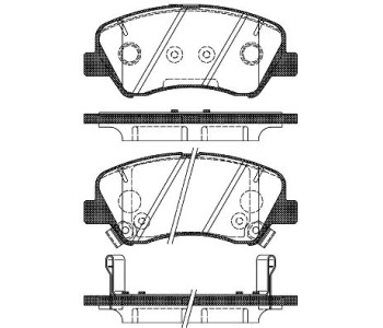 Комплект спирачни накладки ROADHOUSE за HYUNDAI i20 (GB) от 2014