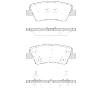 Комплект спирачни накладки ROADHOUSE за HYUNDAI TUCSON (JM) от 2004 до 2010