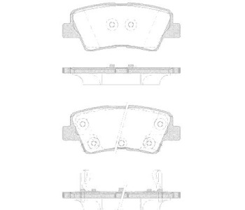 Комплект спирачни накладки ROADHOUSE за HYUNDAI TUCSON (JM) от 2004 до 2010