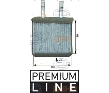 Топлообменник, отопление на вътрешното пространство HELLA 8FH 351 313-791 за HYUNDAI ATOS (MX) от 1997 до 2014