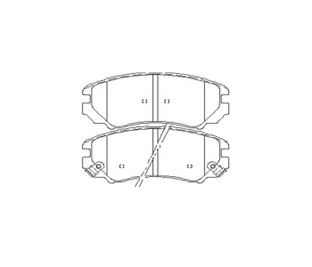 Комплект спирачни накладки STARLINE за HYUNDAI ELANTRA (XD) хечбек от 2000 до 2006