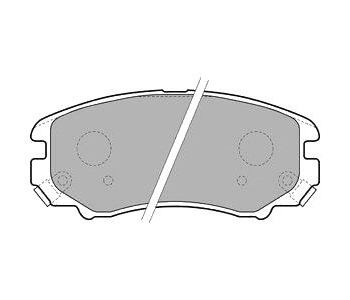 Комплект спирачни накладки DELPHI за HYUNDAI TUCSON (JM) от 2004 до 2010