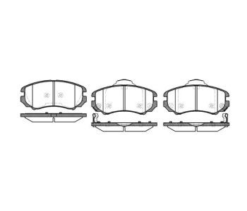Комплект спирачни накладки ROADHOUSE за HYUNDAI ELANTRA (XD) седан от 2000 до 2006