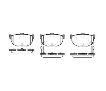 Комплект спирачни накладки ROADHOUSE за HYUNDAI ELANTRA (XD) хечбек от 2000 до 2006