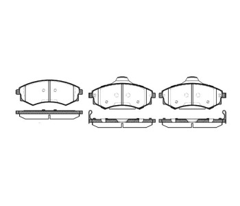 Комплект спирачни накладки ROADHOUSE за HYUNDAI COUPE (GK) от 2001 до 2009