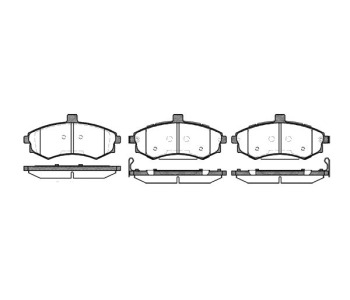 Комплект спирачни накладки ROADHOUSE за HYUNDAI MATRIX (FC) от 2001 до 2010