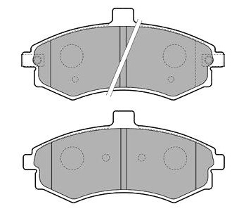 Комплект спирачни накладки DELPHI за HYUNDAI MATRIX (FC) от 2001 до 2010