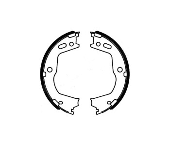 Комплект спирачни челюсти, ръчна спирачка FERODO за HYUNDAI GENESIS (BH) седан от 2008 до 2014