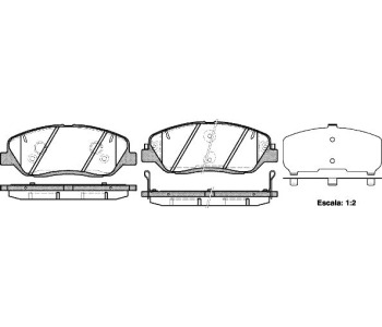 Комплект спирачни накладки ROADHOUSE за HYUNDAI SANTA FE III (DM) от 2012
