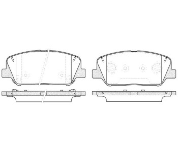 Комплект спирачни накладки ROADHOUSE за HYUNDAI GENESIS купе от 2008 до 2014