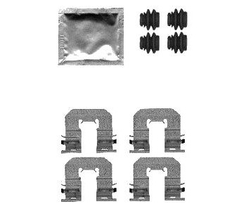 Комплект принадлежности дискови накладки DELPHI за HYUNDAI SANTA FE III (DM) от 2012