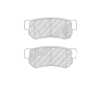 Комплект спирачни накладки FERODO THERMO QUIET за HYUNDAI GETZ (TB) от 2002 до 2010