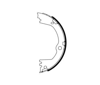 Комплект спирачни челюсти, ръчна спирачка BOSCH за HYUNDAI SANTA FE III (DM) от 2012